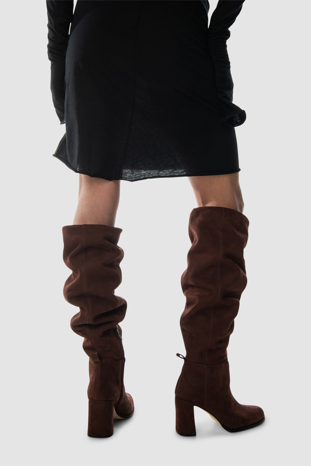 Zoe Nubuck Knee-High Boot