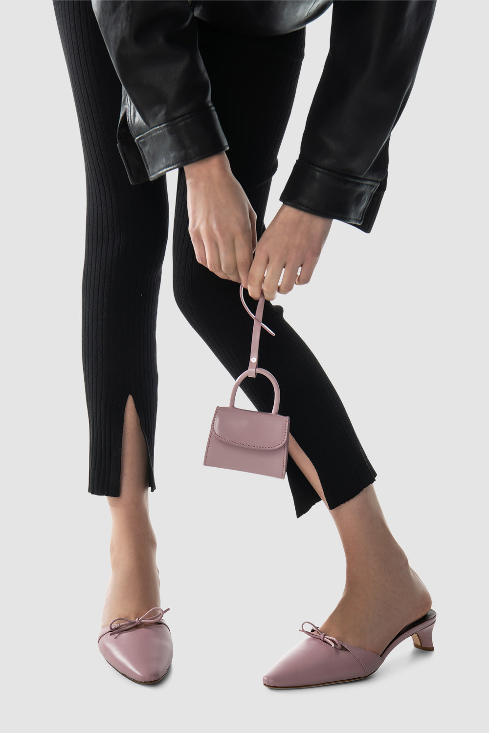 Babybow Leather Mule