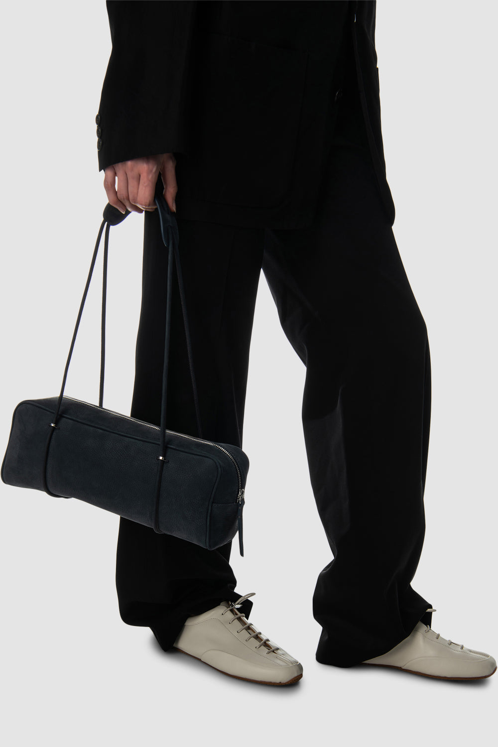 Prudent White Nappa Leather Sneaker