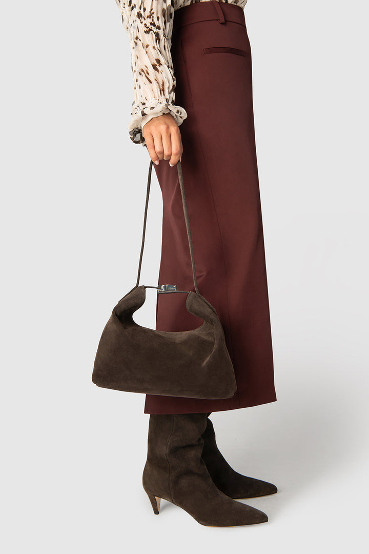 Lysander Ristretto Suede Leather Ankle Boot