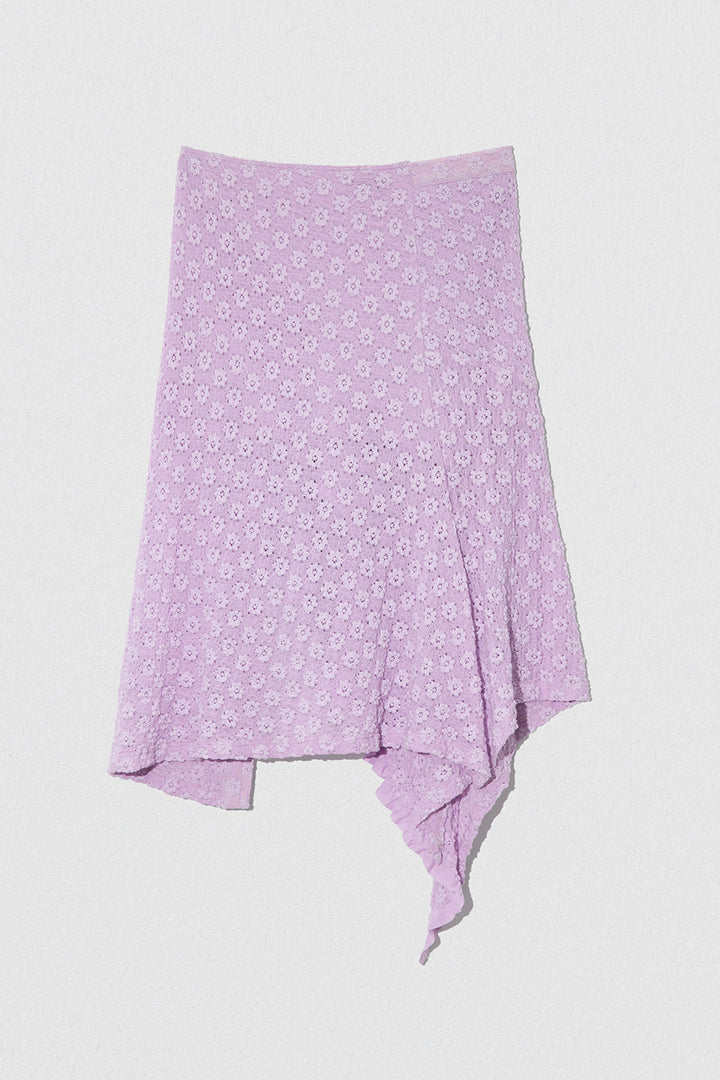 RUBI SKIRT LILAC FLORAL LACE
