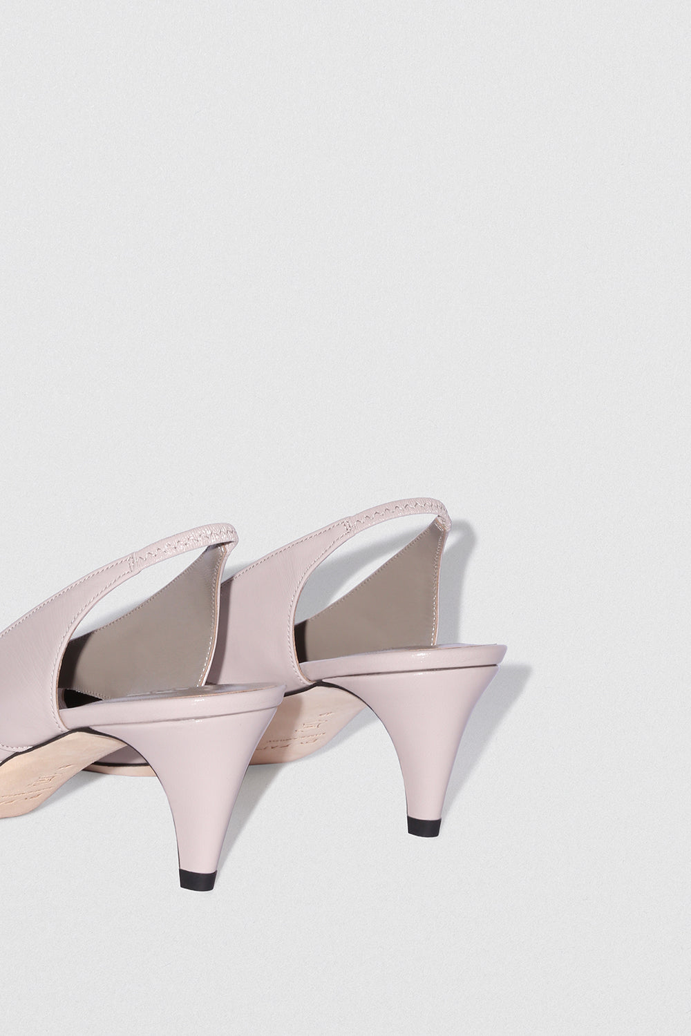 Runa Fossil Glossed Nappa Leather Slingback Pump