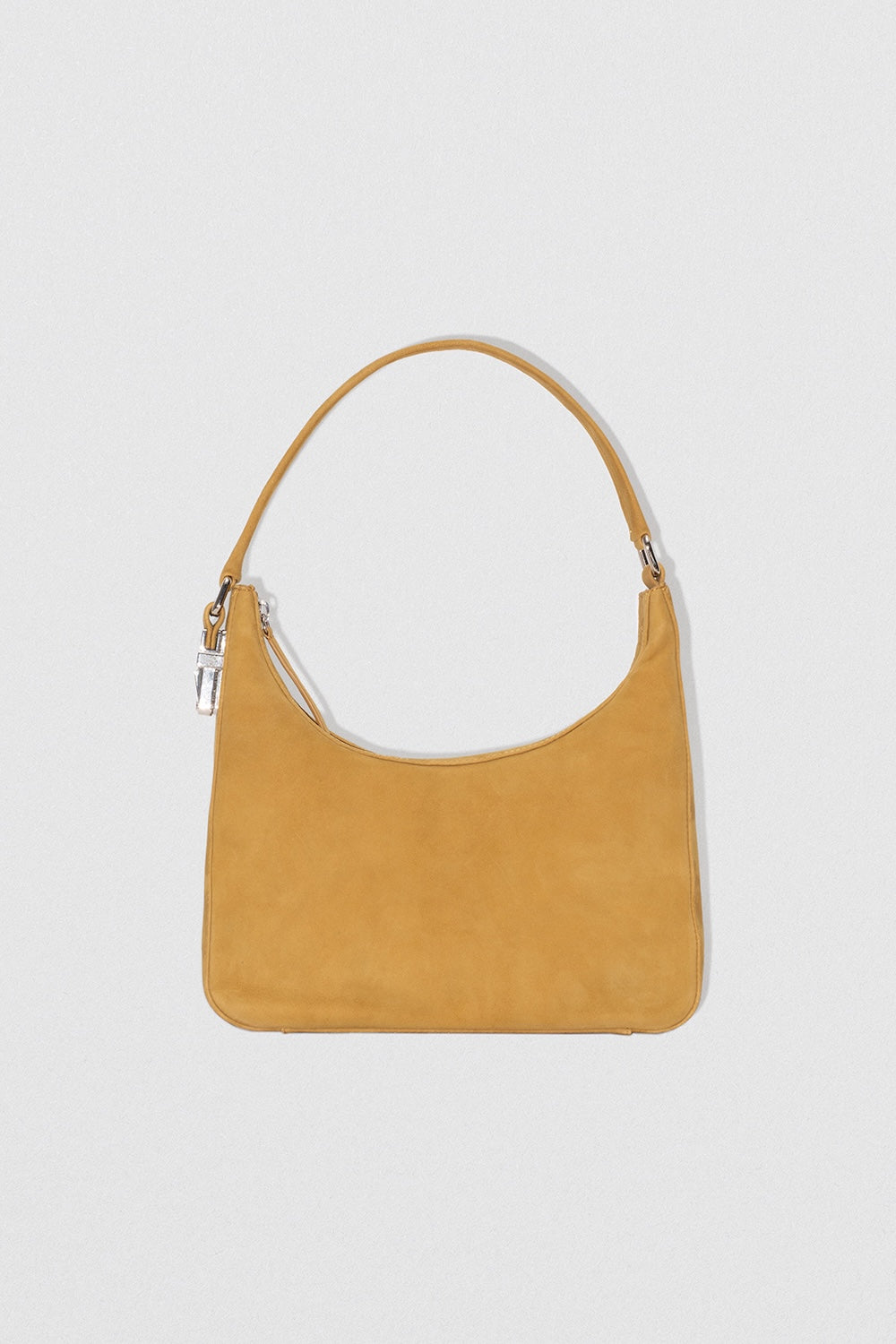 Rhea Cumin Kid Suede Leather Shoulder Bag