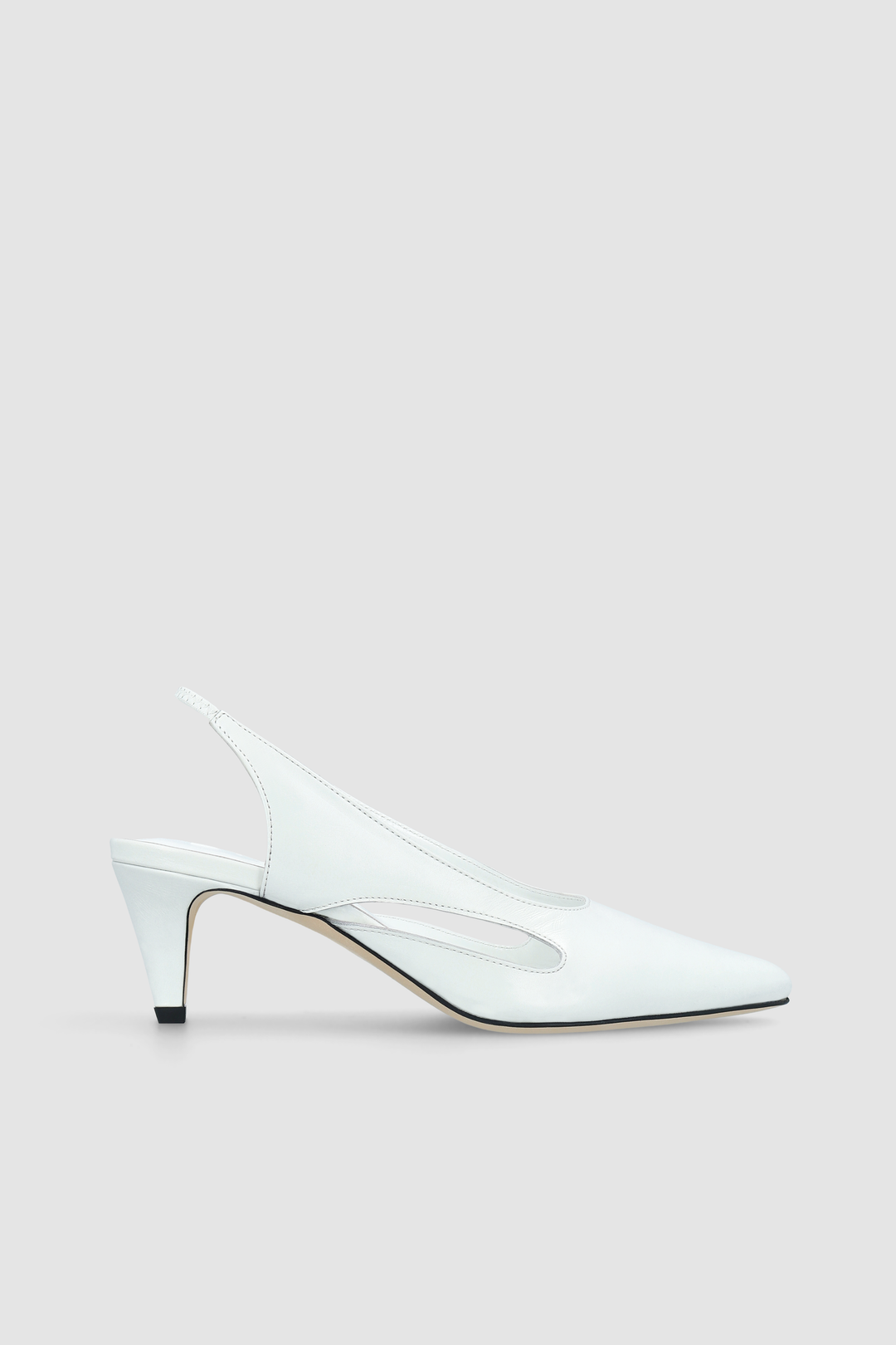 Runa Burrata Creased Calf Leather Slingback Pump
