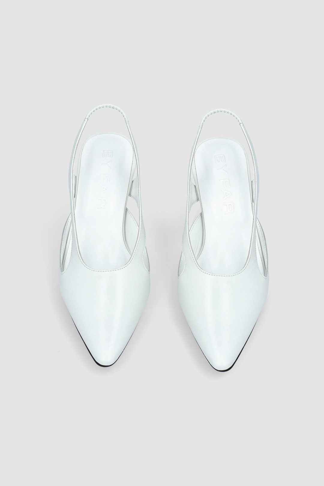Runa Burrata Creased Calf Leather Slingback Pump