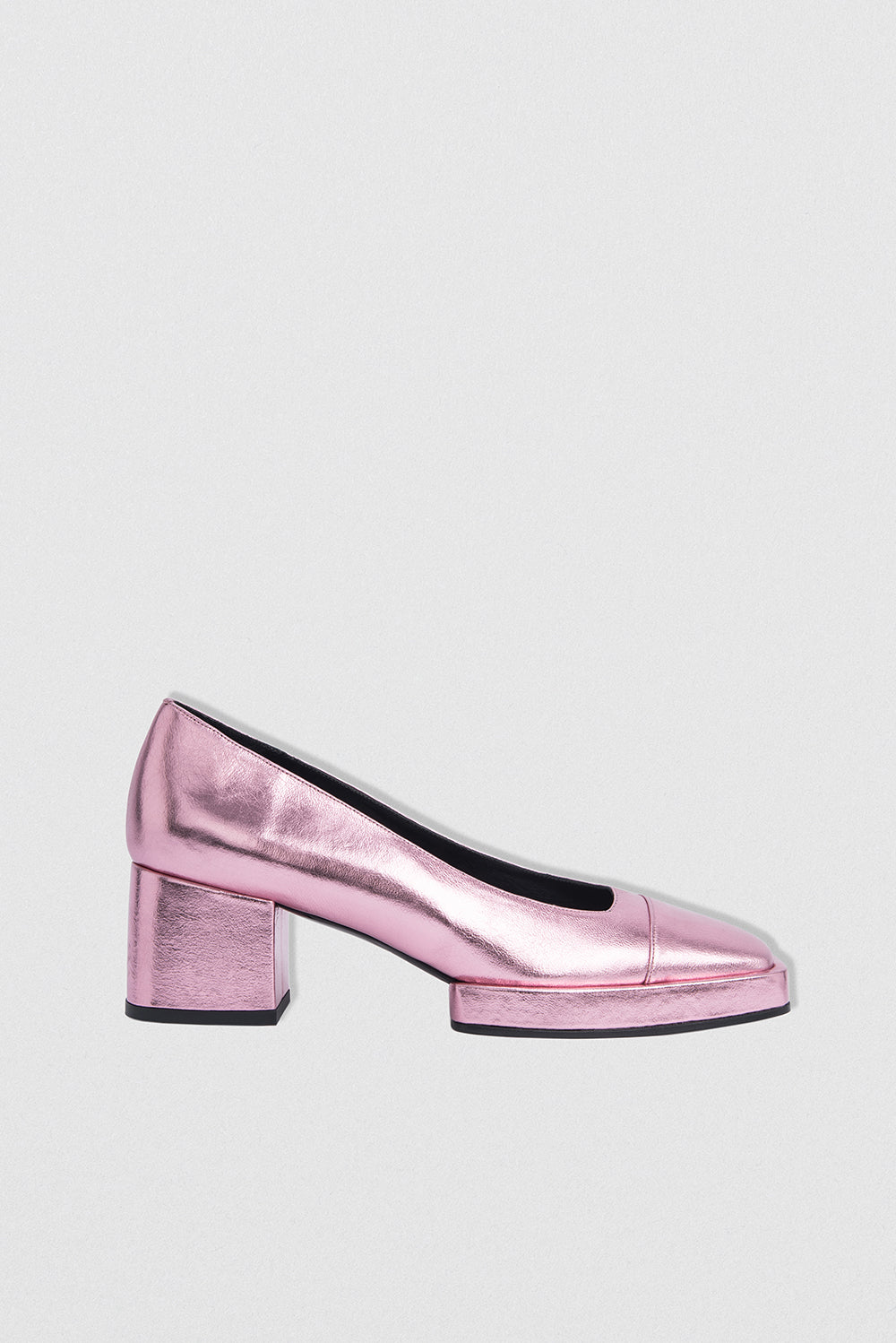 Sava Pink Metallic Leather