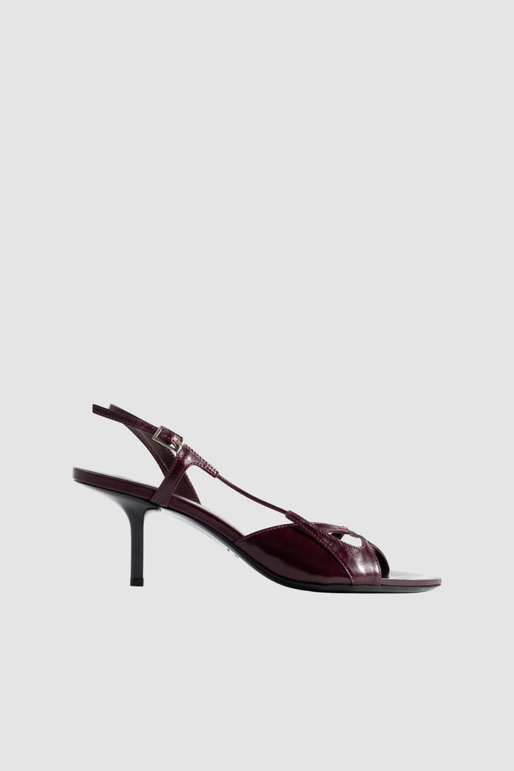Sierra Grape Calf Leather Slingback Sandal