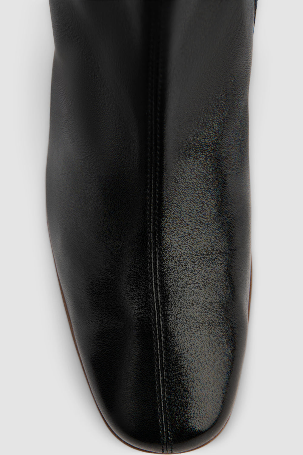 Sofia Black Leather Ankle Boot