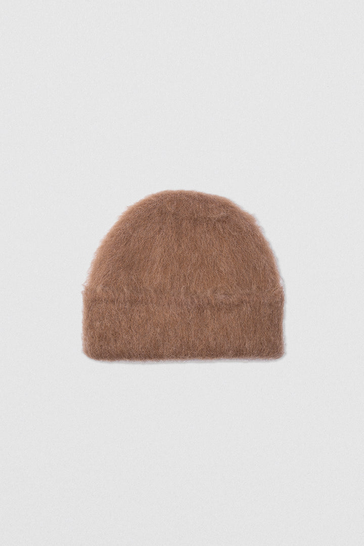 Solid Brushed Hat Camel Alpaca