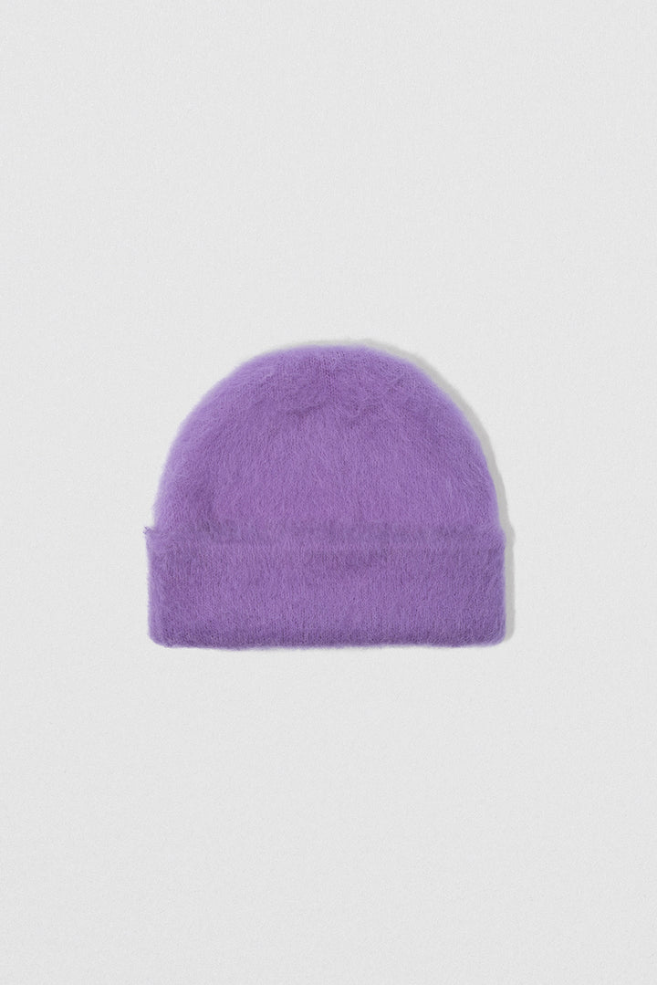 Solid Brushed Hat Lilac Alpaca