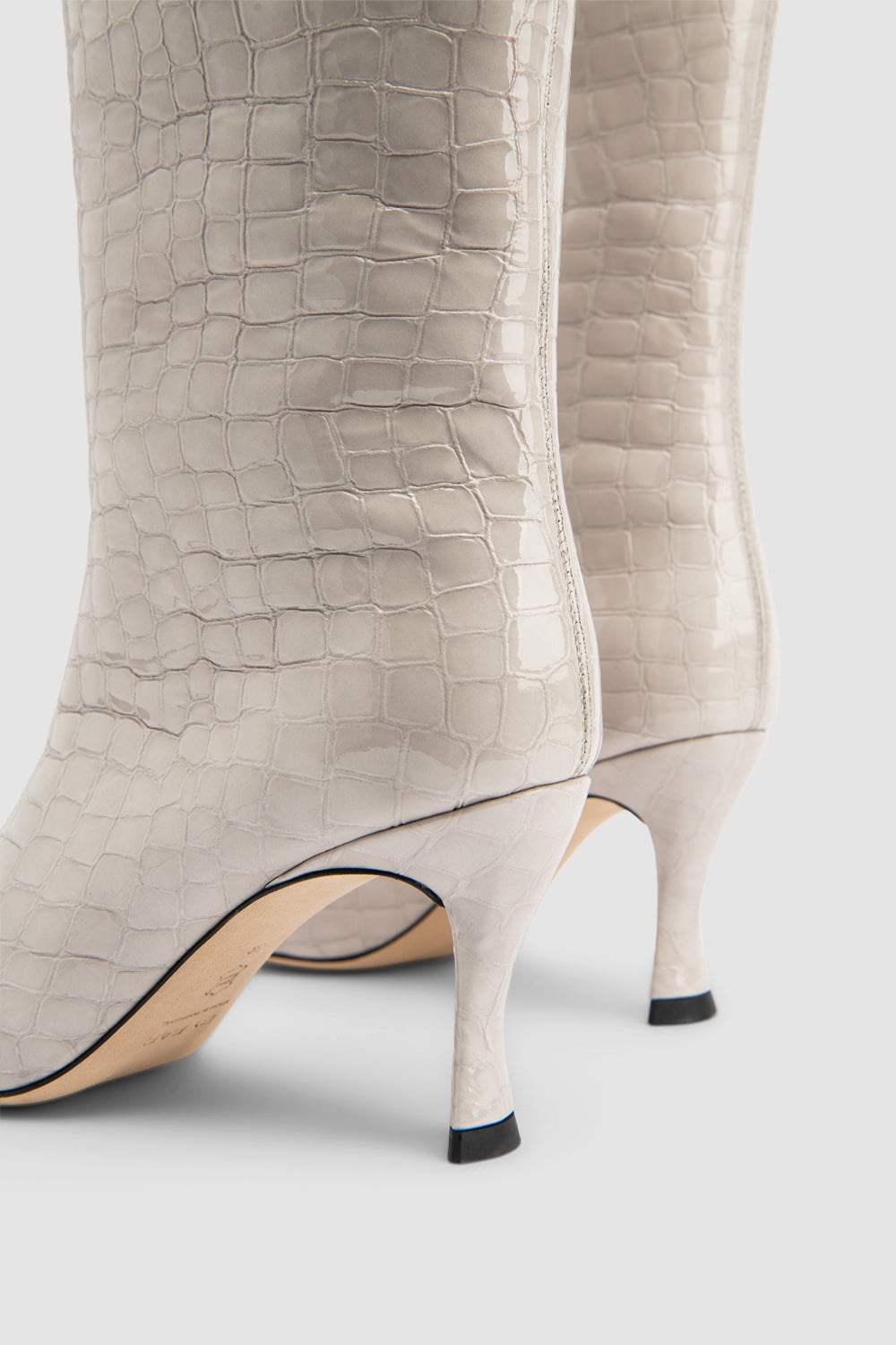 Stevie 42 Croco Embossed Knee-High Boot