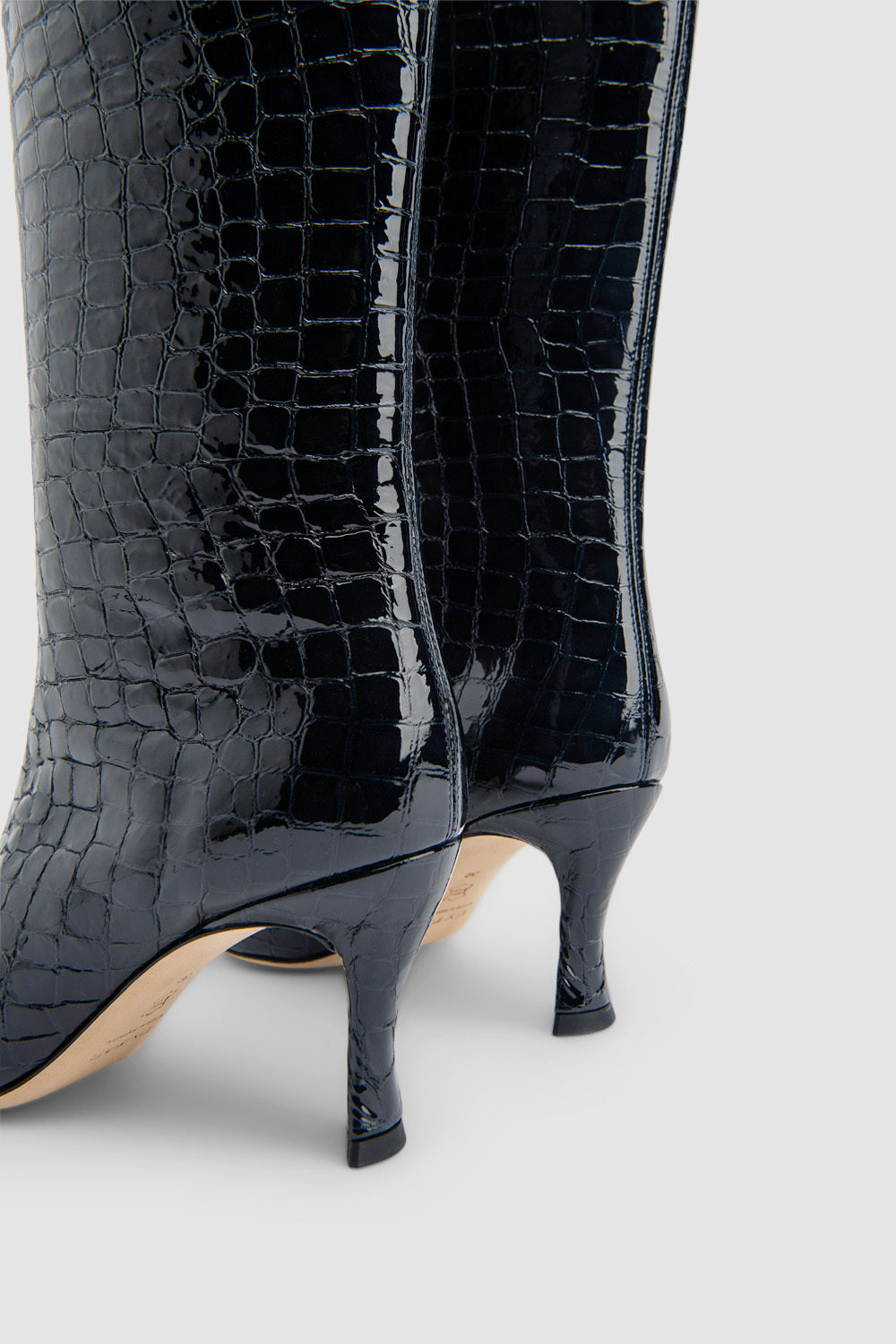 Stevie 42 Croco Embossed Knee-High Boot