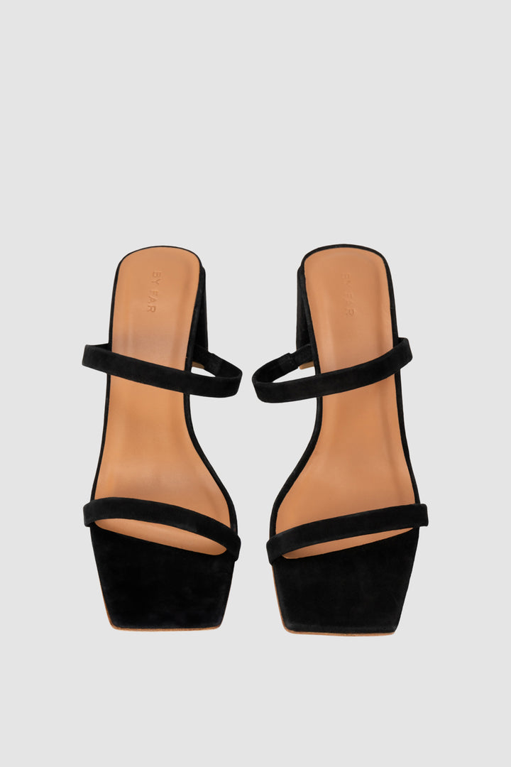 Tanya Black Suede Slip-On Mule