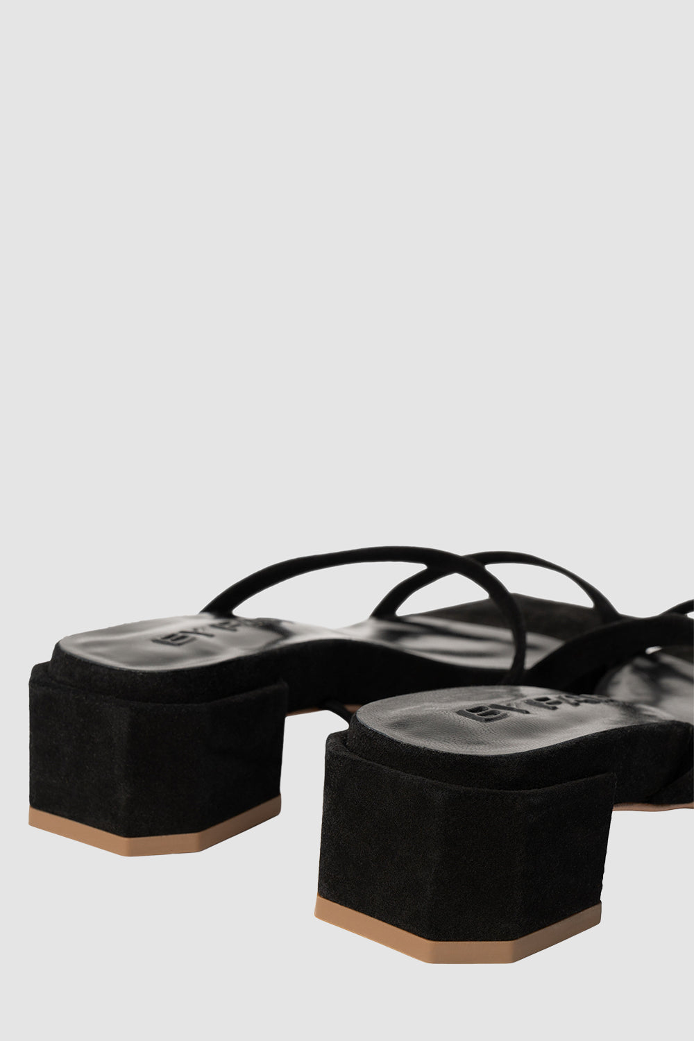 Tanya Flat Black Suede Leather