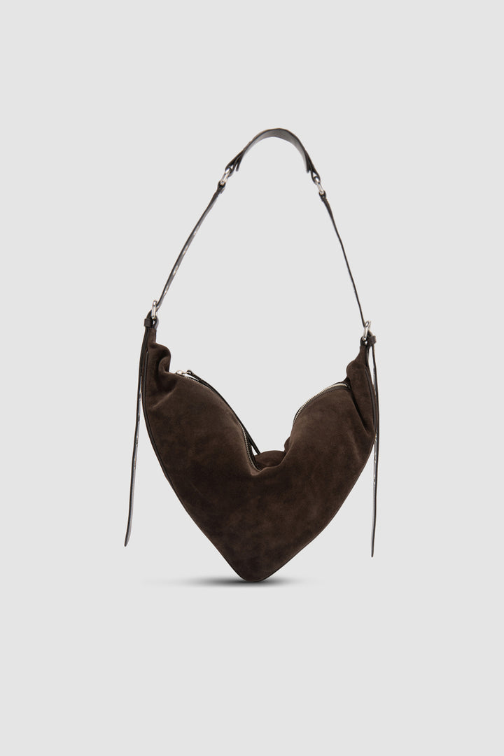 Trayana Ristretto Suede and Nappa Leather Crossbody Bag