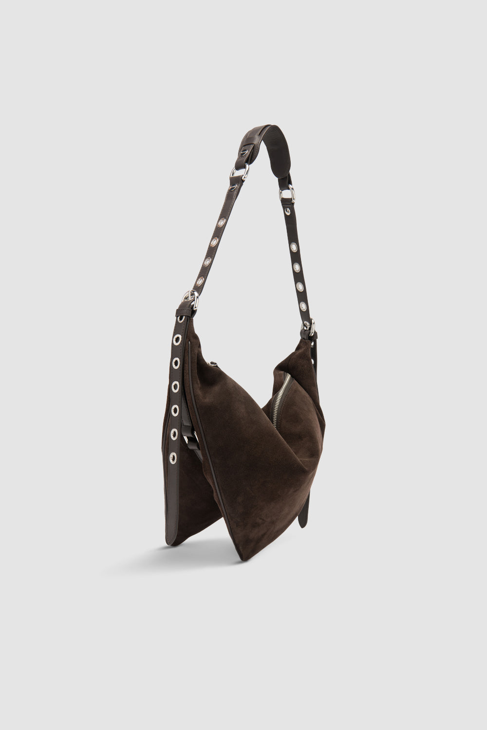 Trayana Ristretto Suede and Nappa Leather Crossbody Bag