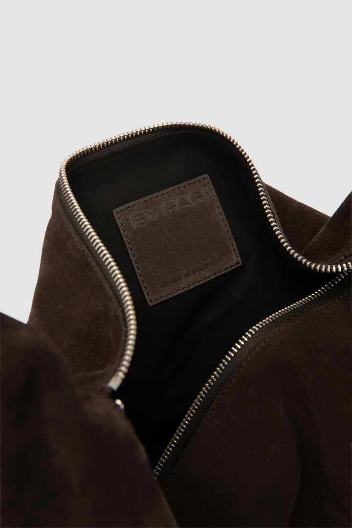 Trayana Ristretto Suede and Nappa Leather Crossbody Bag