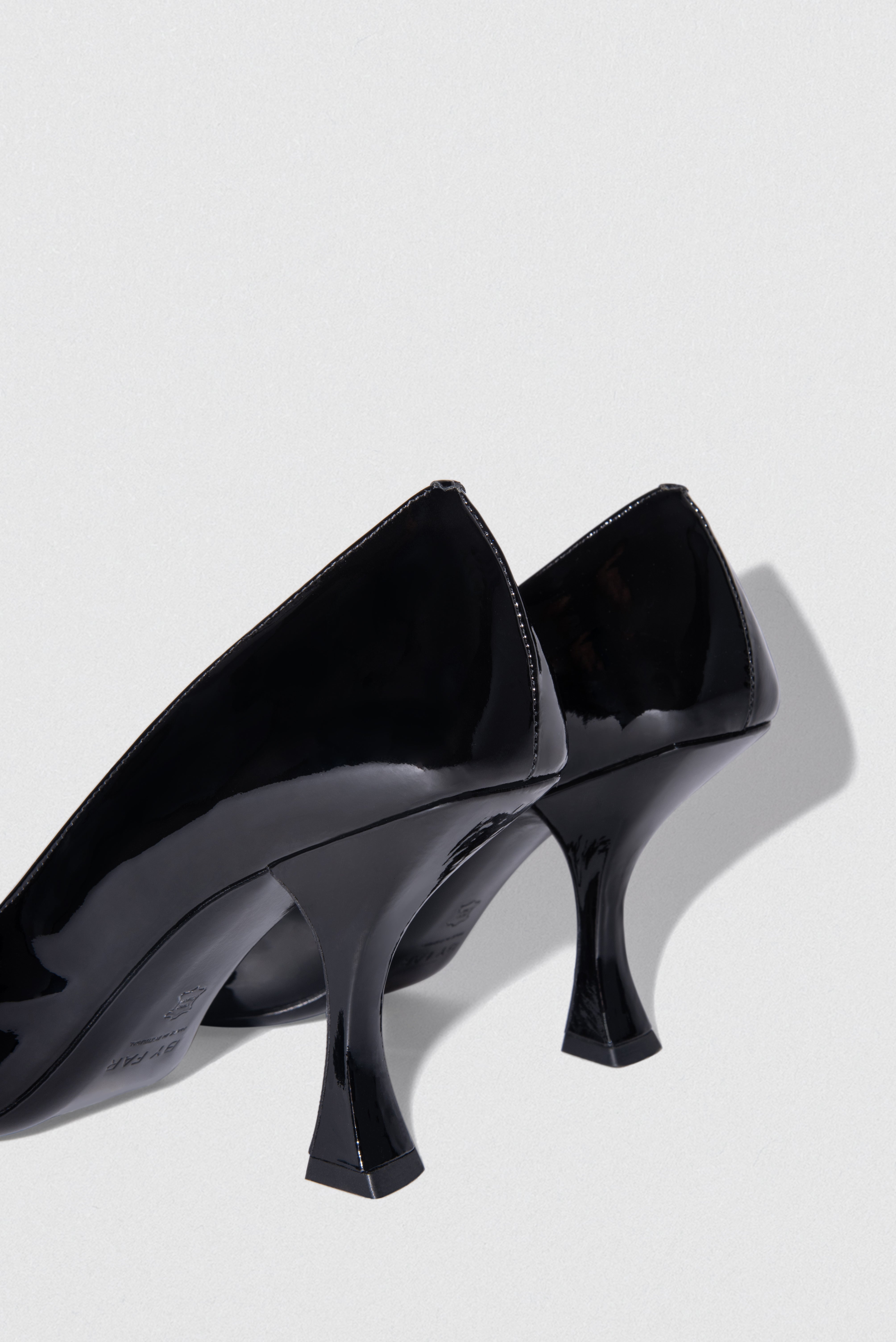 Black platform 6 inch high heel shoes - Super X Studio