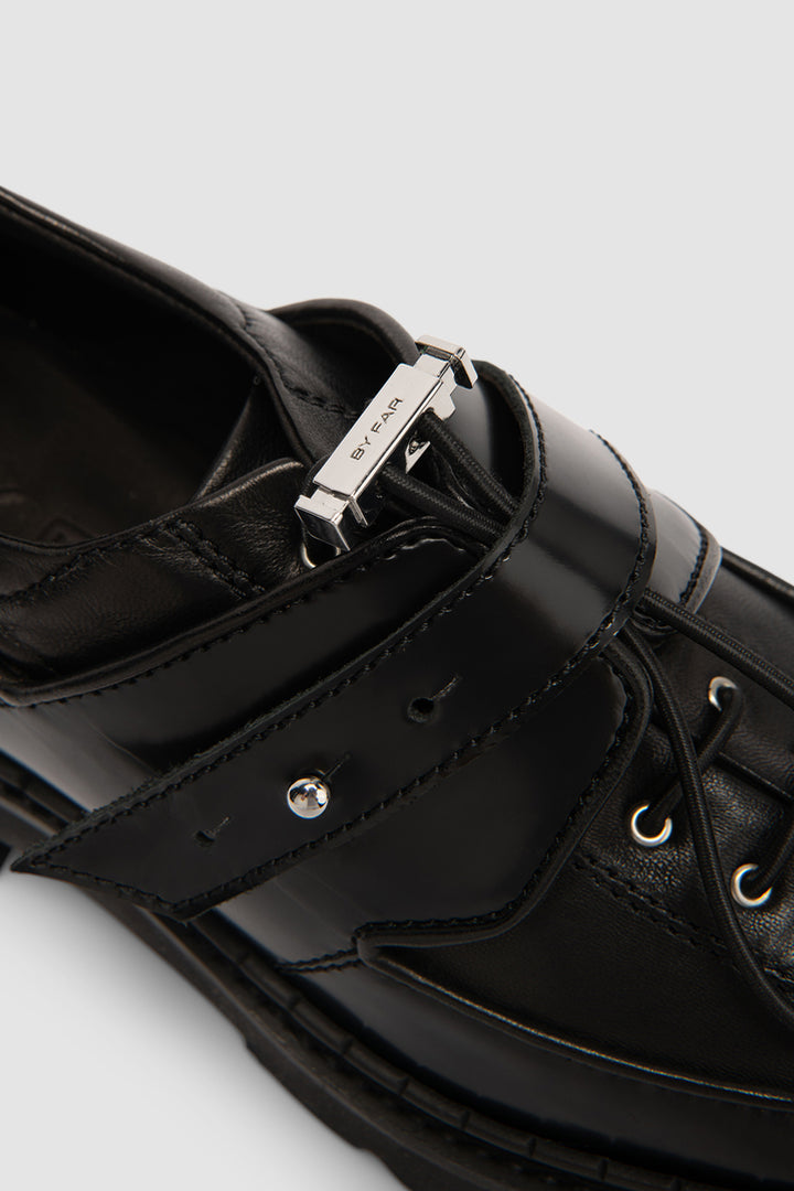 Yaka Creeper Black Semi Patent and Nappa Leather