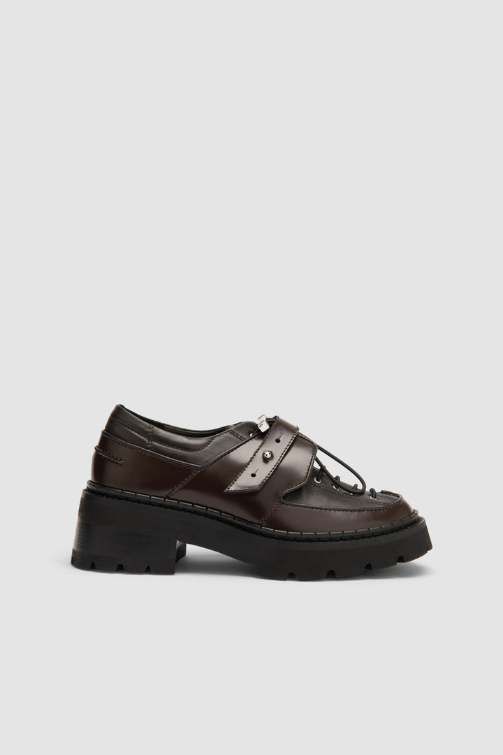 Yaka Creeper Ristretto Semi Patent Leather