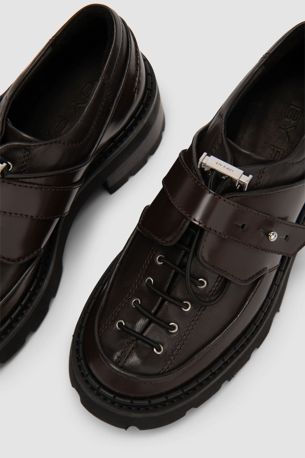 Yaka Creeper Ristretto Semi Patent Leather