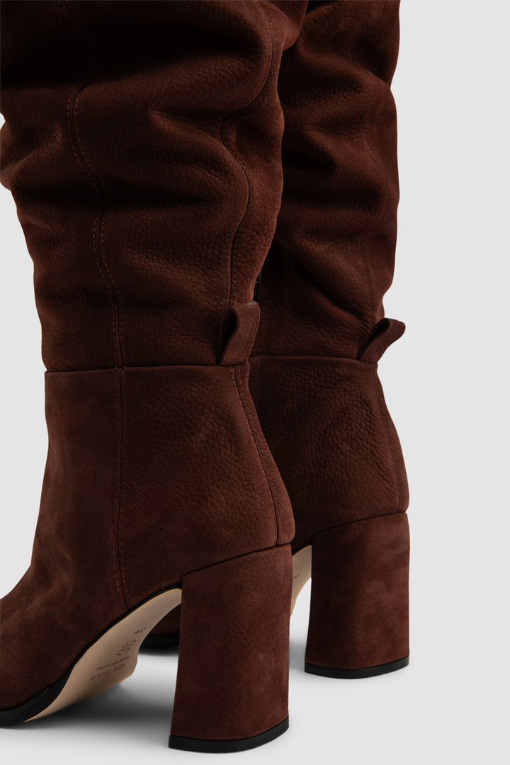 Zoe Nubuck Knee-High Boot