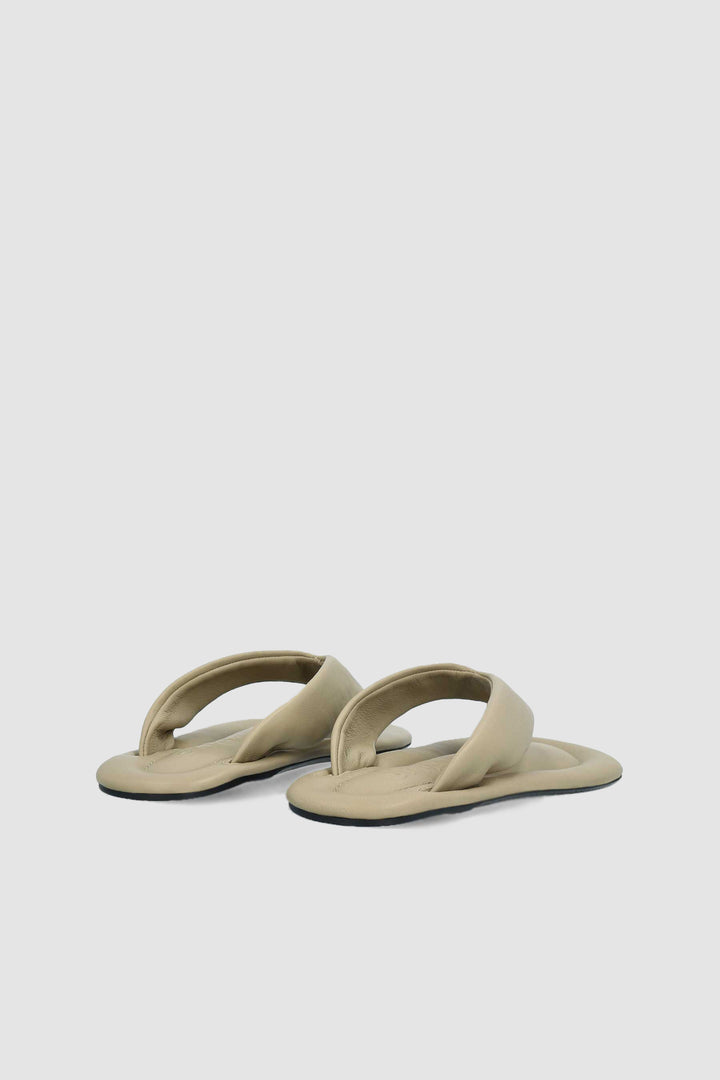 Dasha Mangrove Lamb Nappa Leather Flip-Flop Sandal