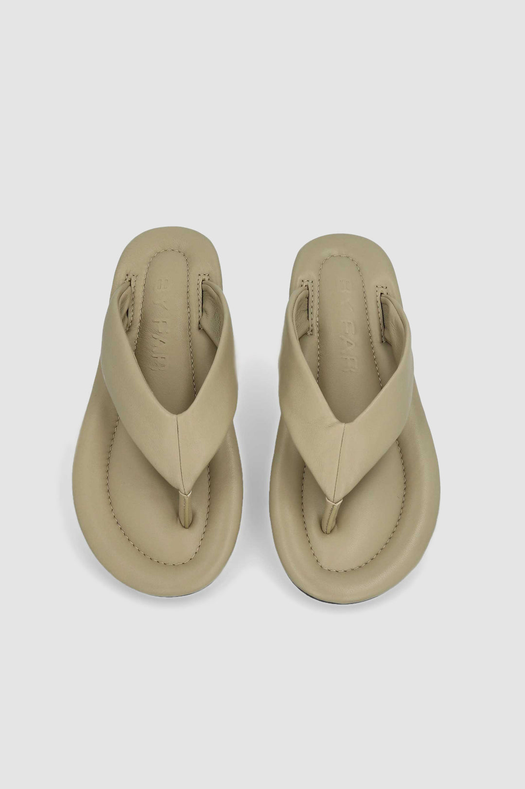 Dasha Mangrove Lamb Nappa Leather Flip-Flop Sandal