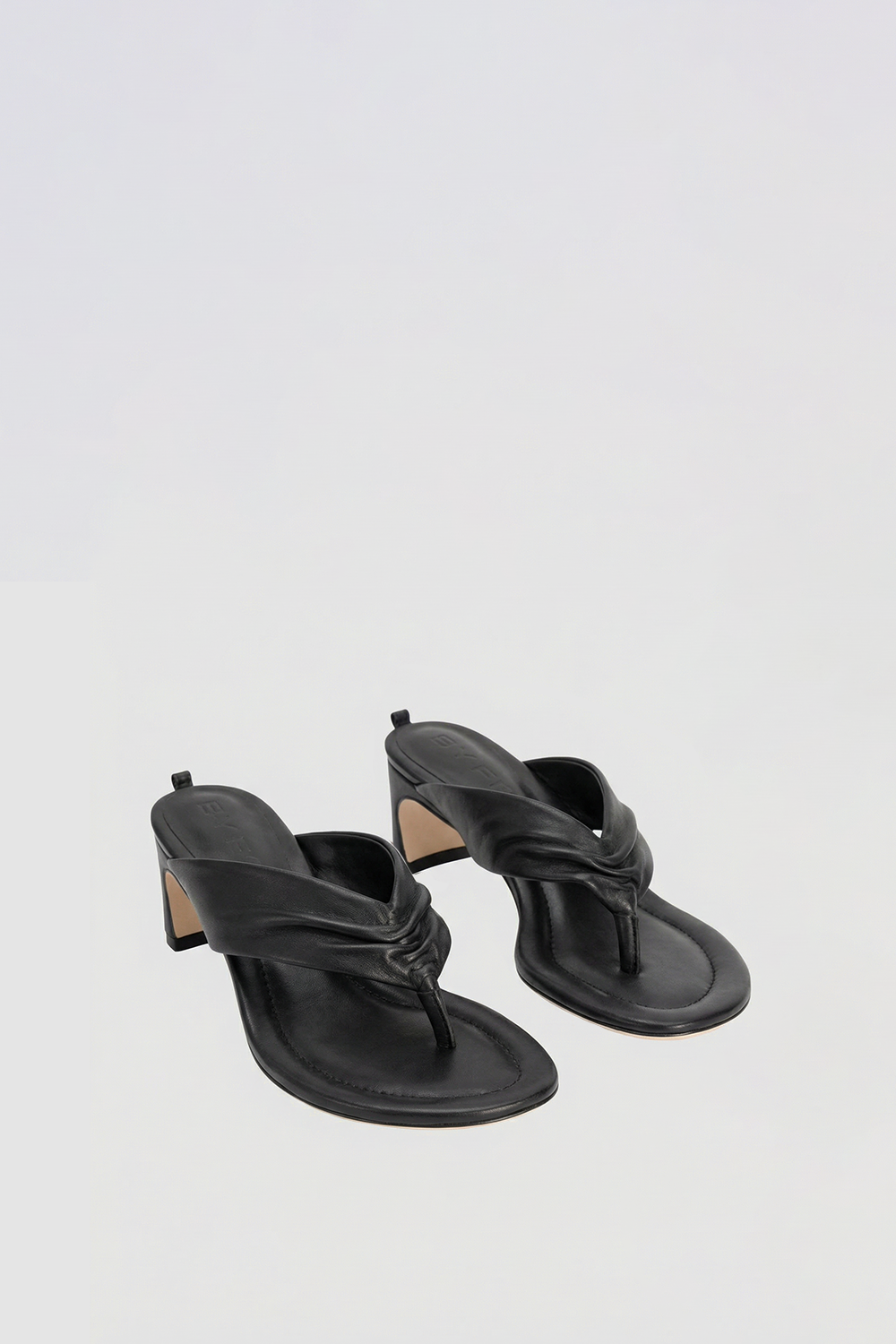 Dasha Heel Black Nappa Leather