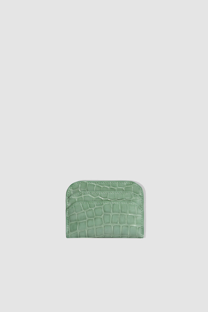 Horizon Fresh Croco Embossed Leather Card Holder
