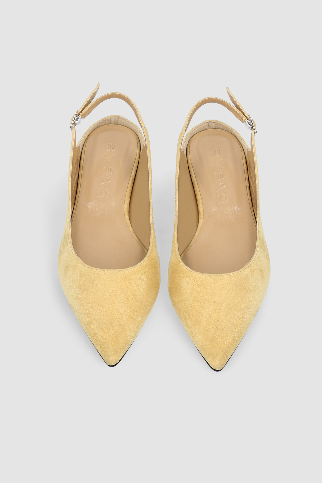 Koyna Reed Kid Suede Leather Slingback Flat