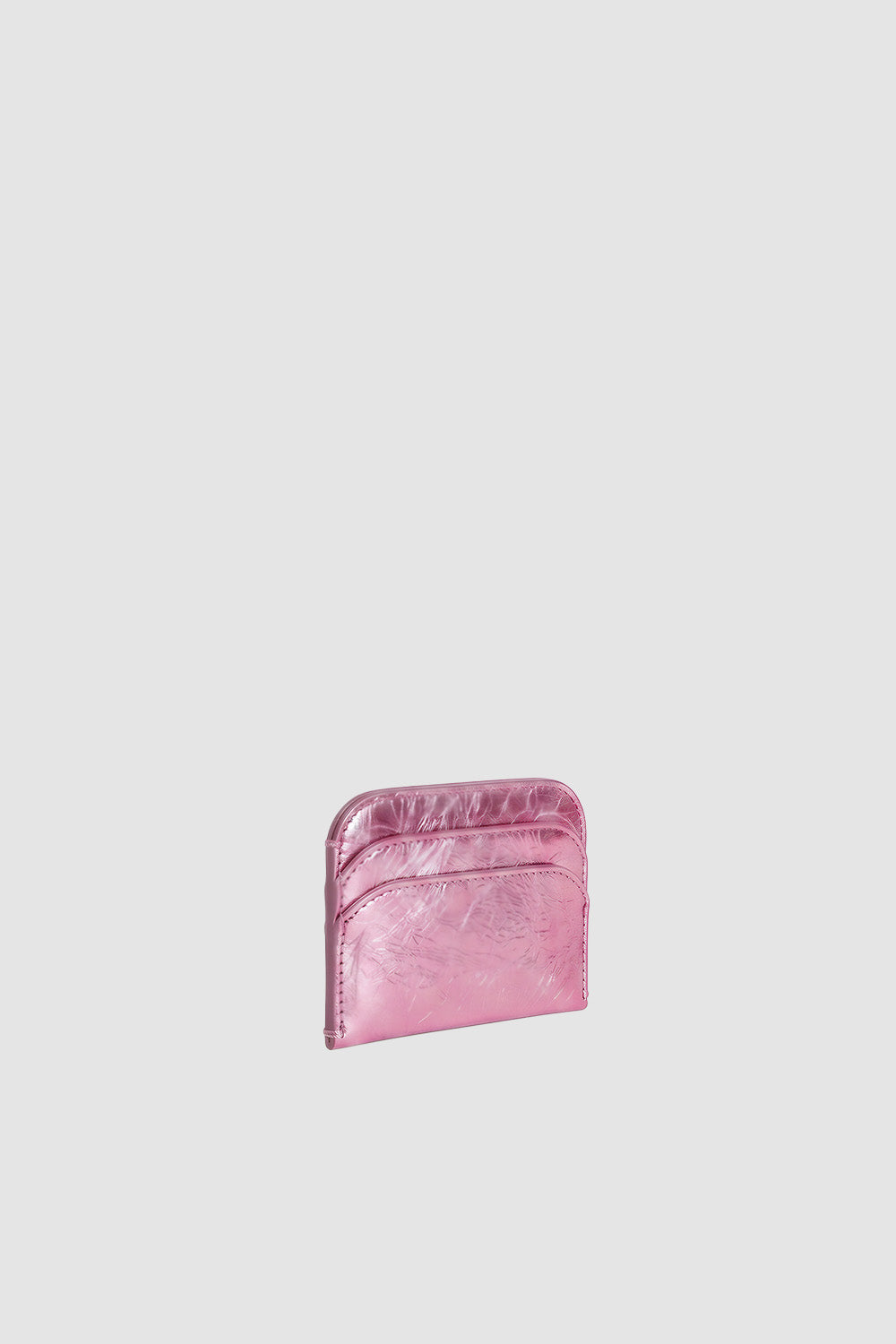 Horizon Pink Metallic Leather Card Holder