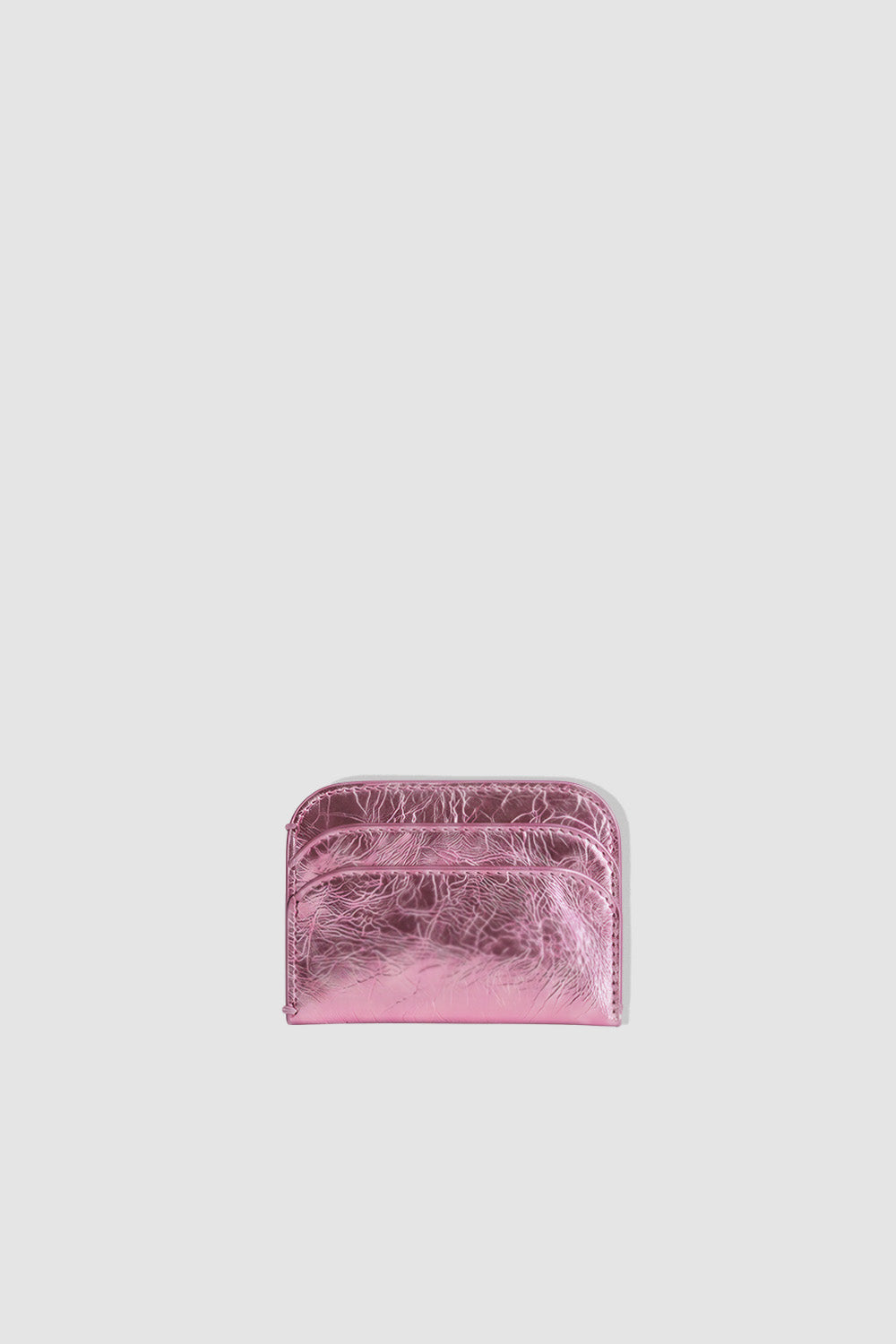 Horizon Pink Metallic Leather Card Holder