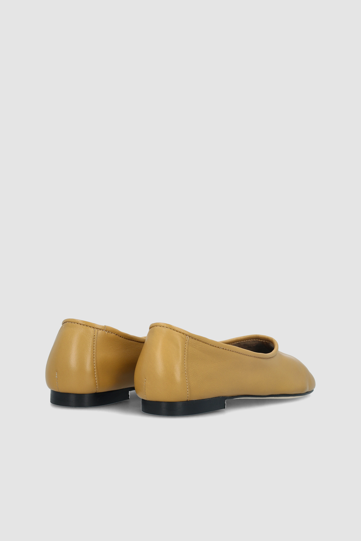Prudence Cumin Lamb Nappa Leather Ballet Flat