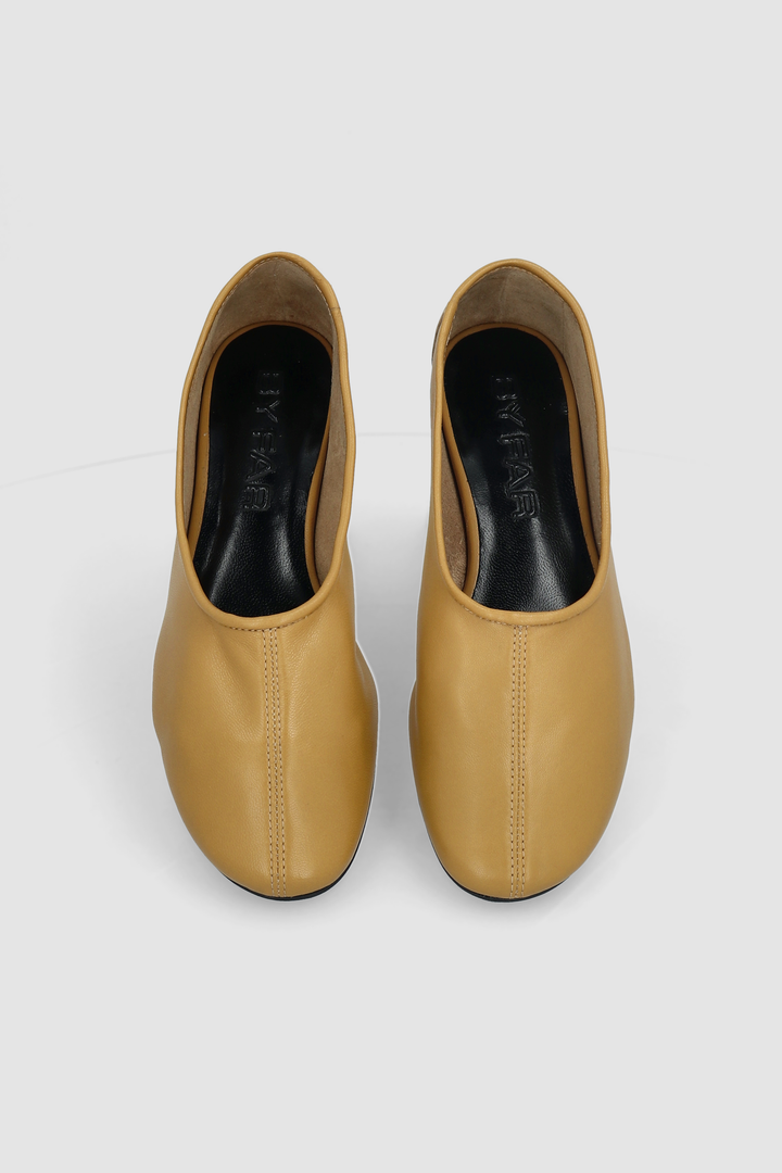Prudence Cumin Lamb Nappa Leather Ballet Flat