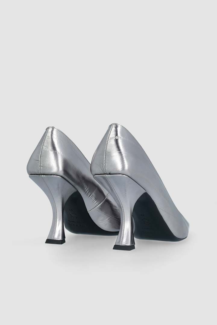Viva Inox Eel Embossed Metallic Leather Pump