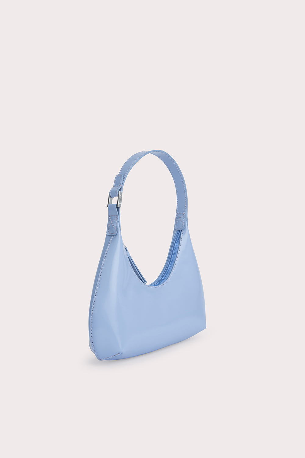 Baby amber leather handbag By Far Blue in Leather - 20810593