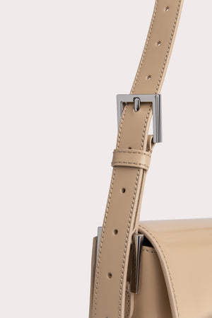 CELINE cowhide leather Mini Belt Bag gold buckle handle shoulder
