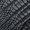 Duo Black Lizard Embossed Leather
