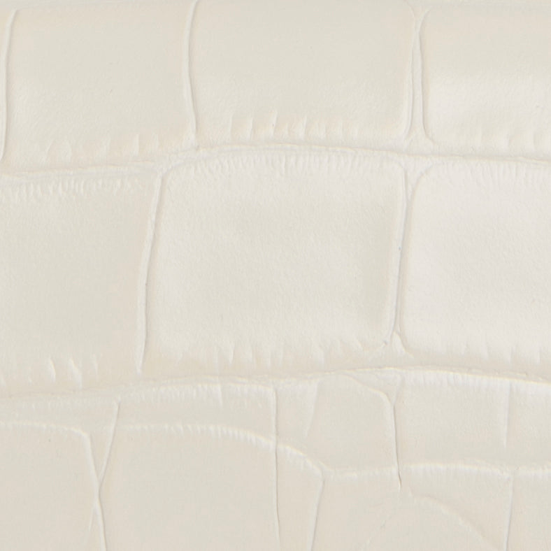 Miranda Cream Croco Embossed Leather – BY FAR