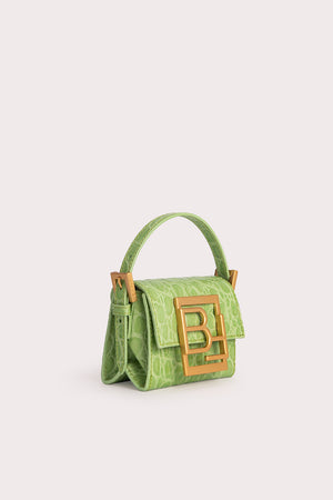 Croco-Embossed Leather Micro Fran Mini Bag