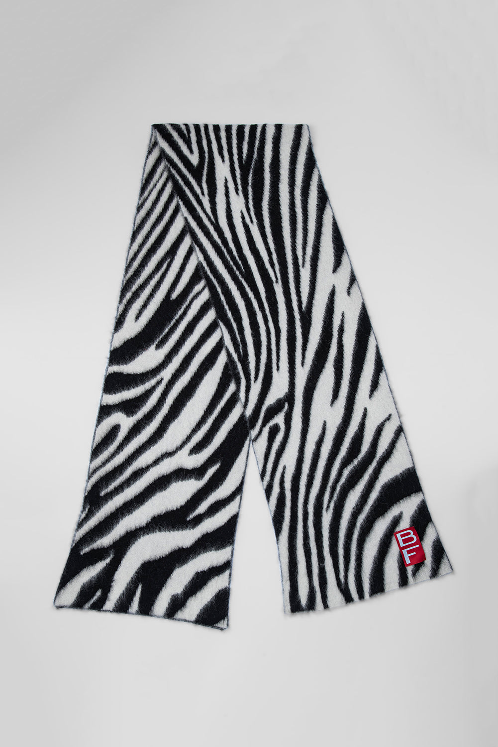 Zebra Scarf Bw Alpaca