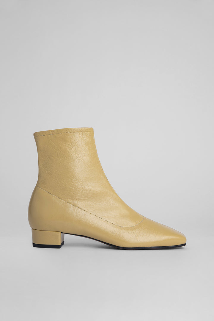 Este Boot Yellow Creased Leather