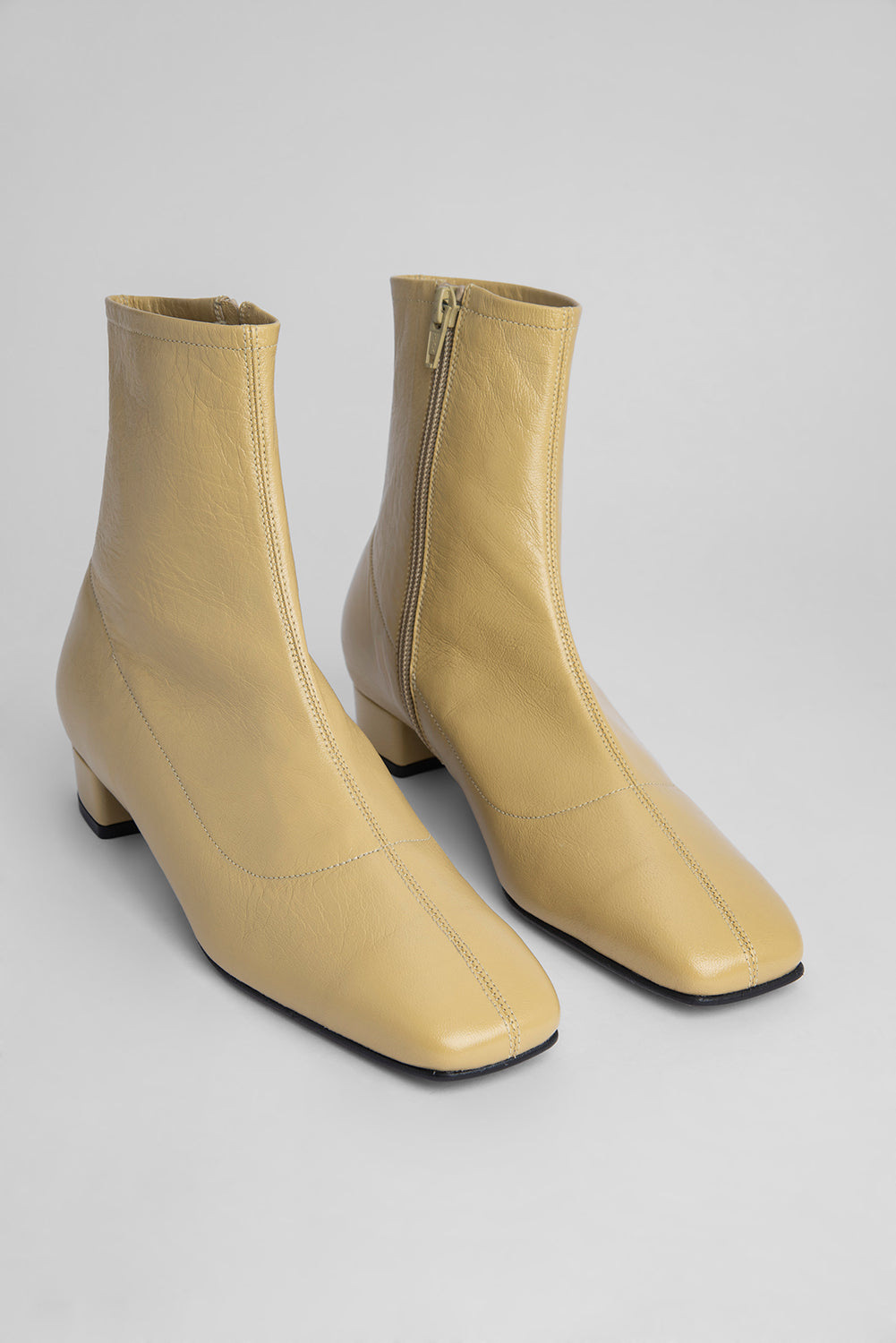 Este Boot Yellow Creased Leather