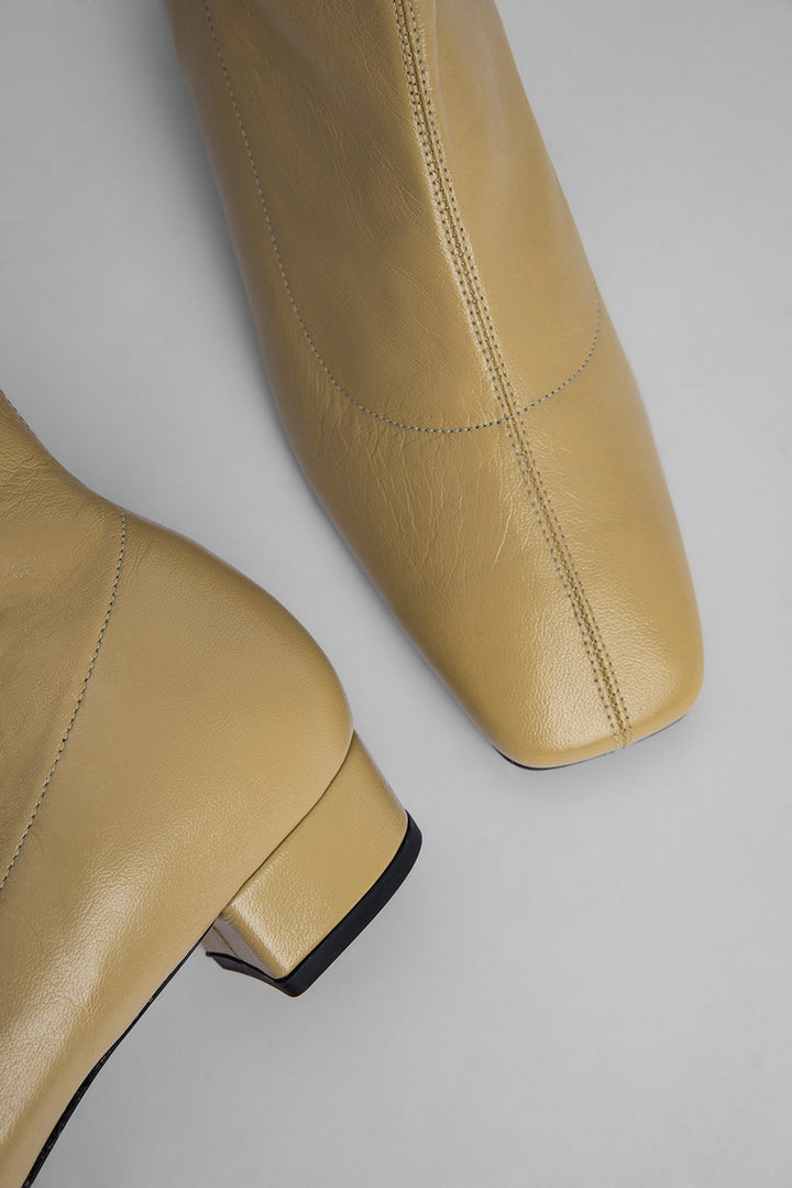 Este Boot Yellow Creased Leather