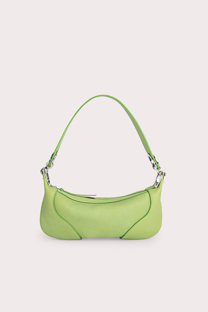 Mini Amira Lime Green Flat Grain Leather