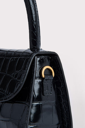 Mini leather mini bag By Far Brown in Leather - 29942299