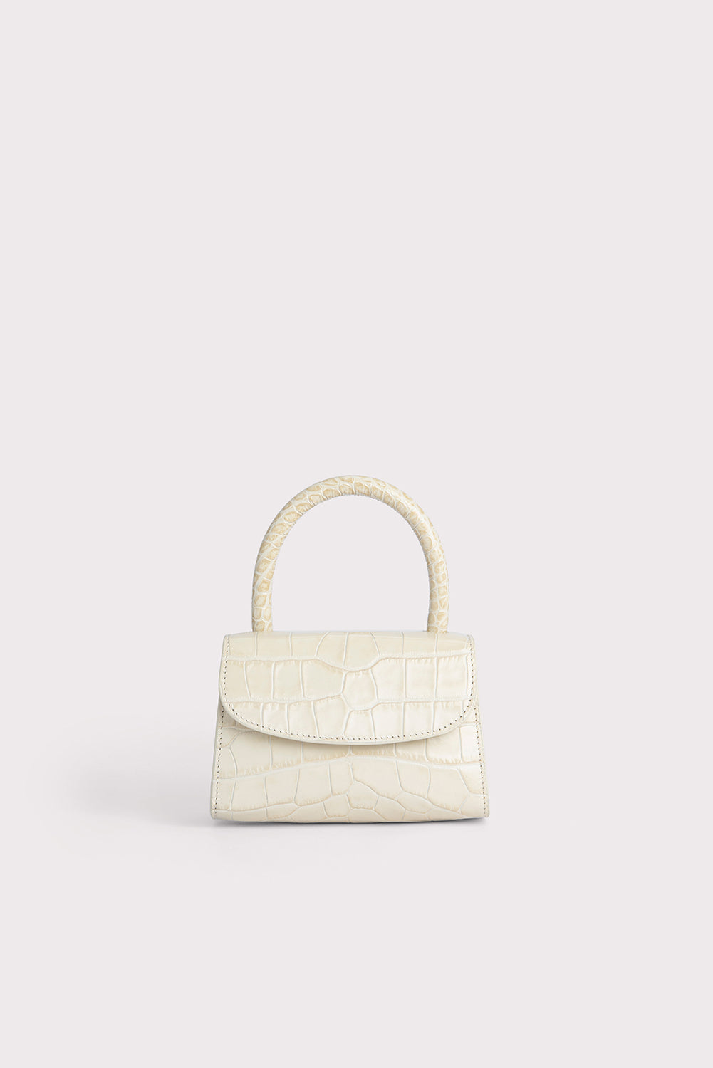 BY FAR Off-White Croc Mini Bag – BlackSkinny