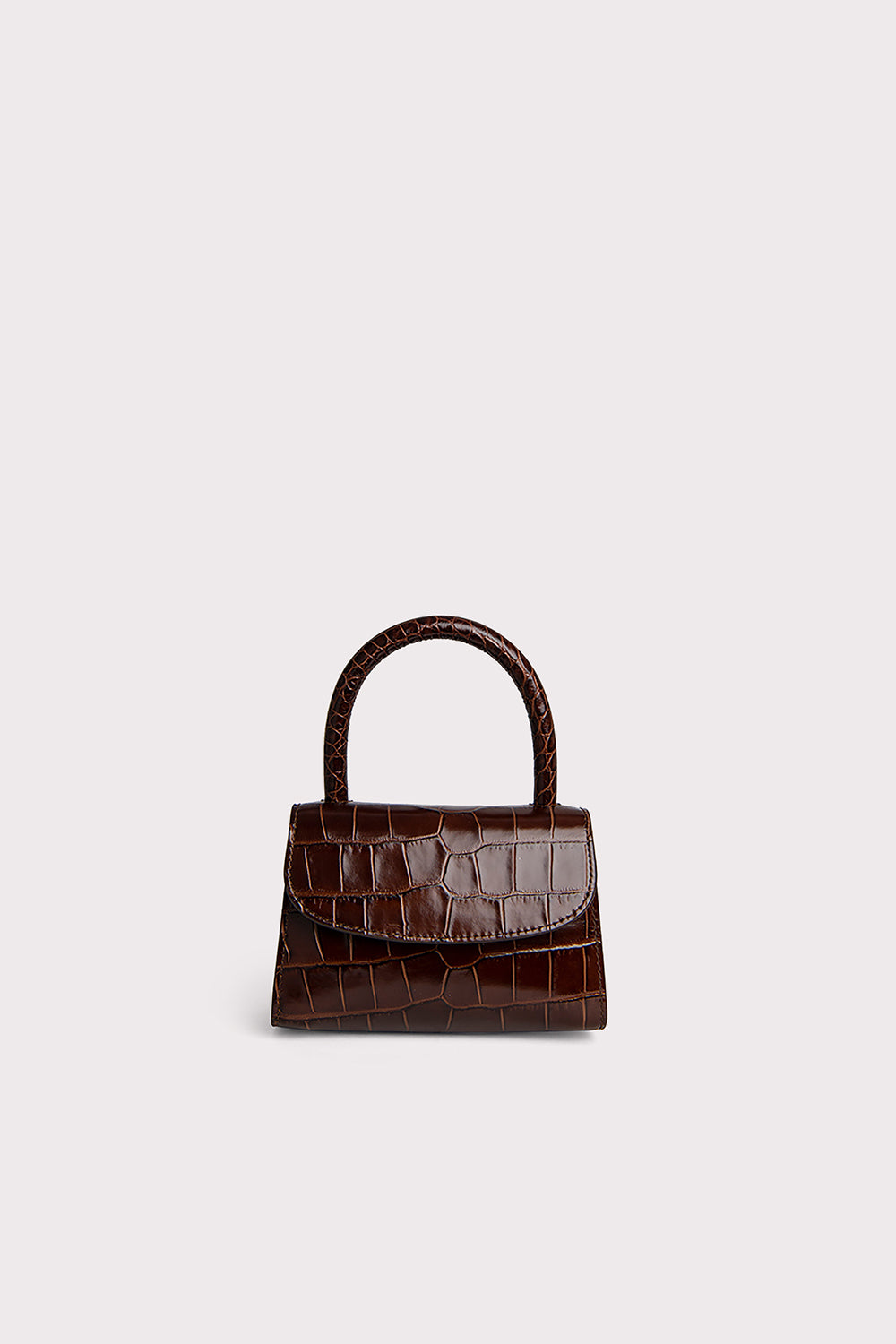 Crocodile Embossed Leather Bag